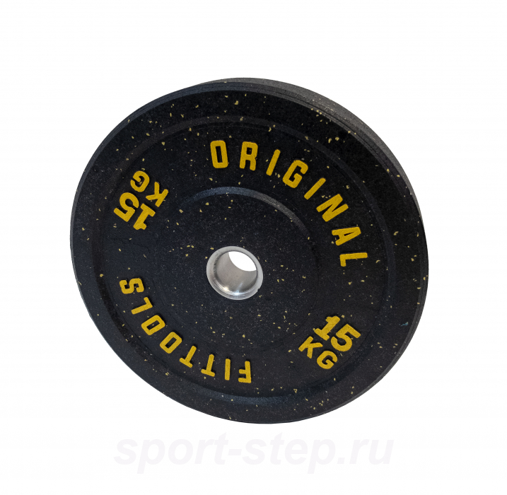 Диск бамперный 15 кг Original FitTools FT-RPI-15