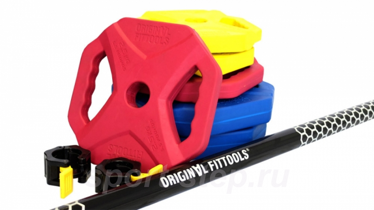 Памп-штанга PRO 20 кг Original FitTools FT-PUMP-SET-02
