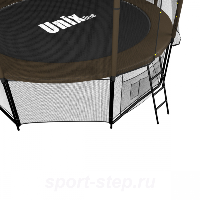 Батут UNIX line Black&Brown 12 ft (outside)