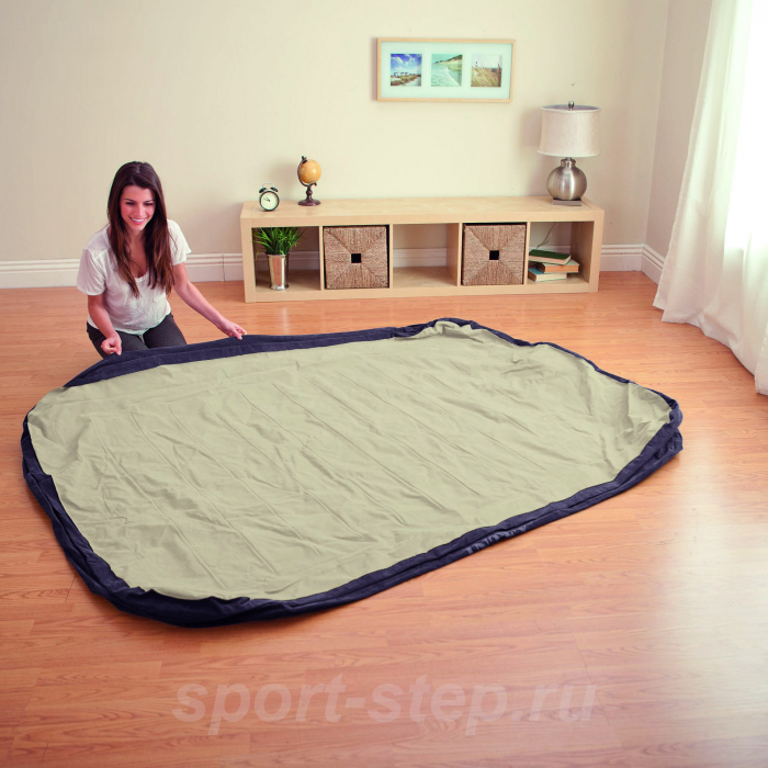 Двуспальная надувная кровать Premium Comfort Airbed Intex 64404  c встроенным электрическим насосом