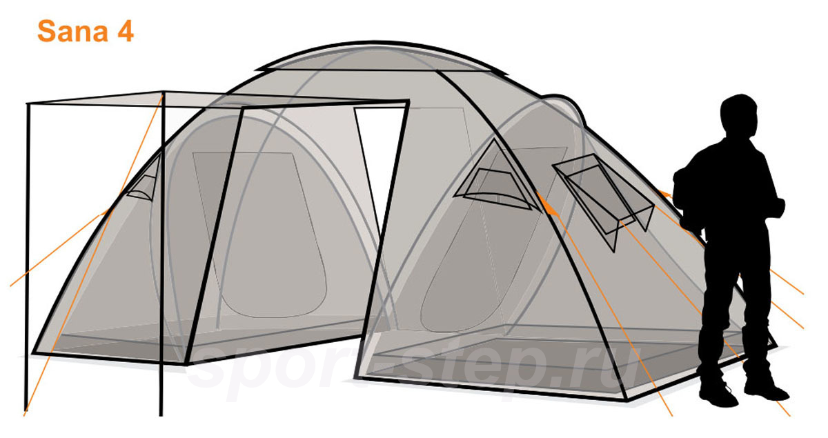 Палатка Canadian Camper SANA 4, цвет royal