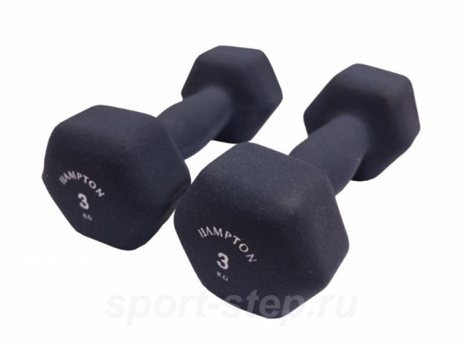 Гантели неопреновые 3 кг пара Hampton NH-3K