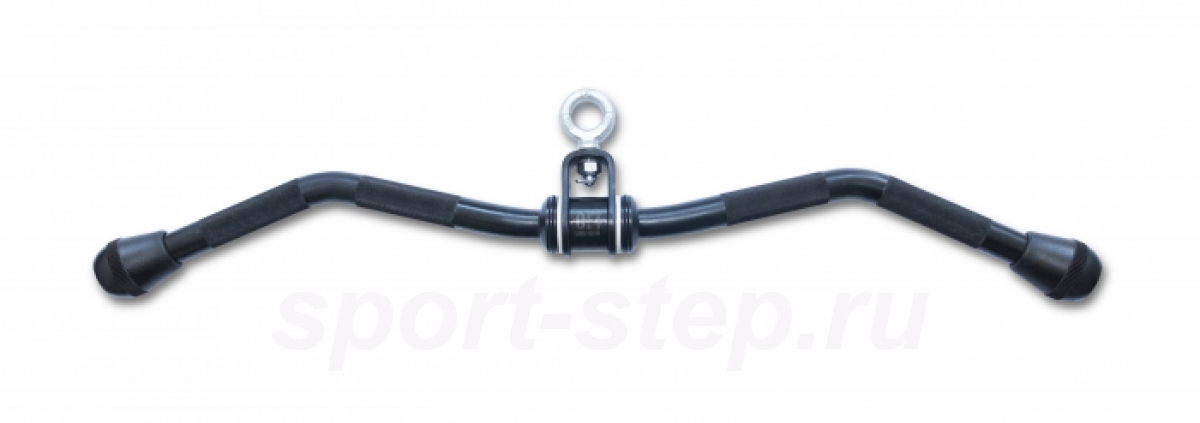 Рукоятка для тяги за голову изогнутая черная Premium Original FitTools FT-D28-BLACK