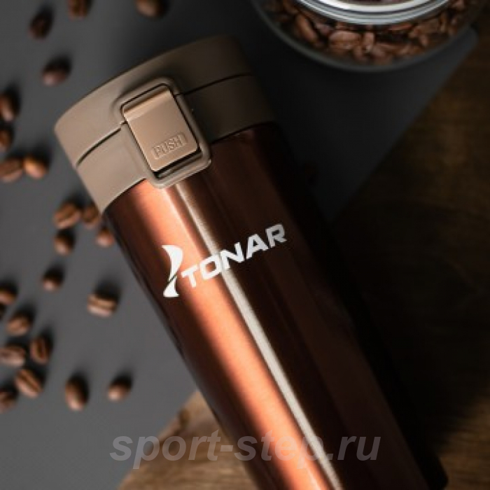 Термос-кружка (HS.TMК-02) 400ML кофейный TONAR