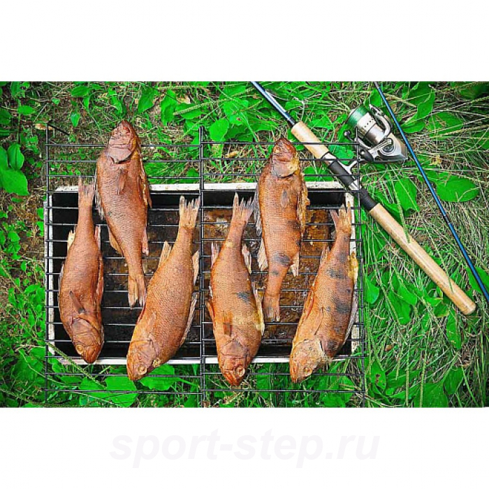 Коптильня двухъярусная Универсал с поддоном для сбора жира 480x280x270 (сталь 1,0 мм)