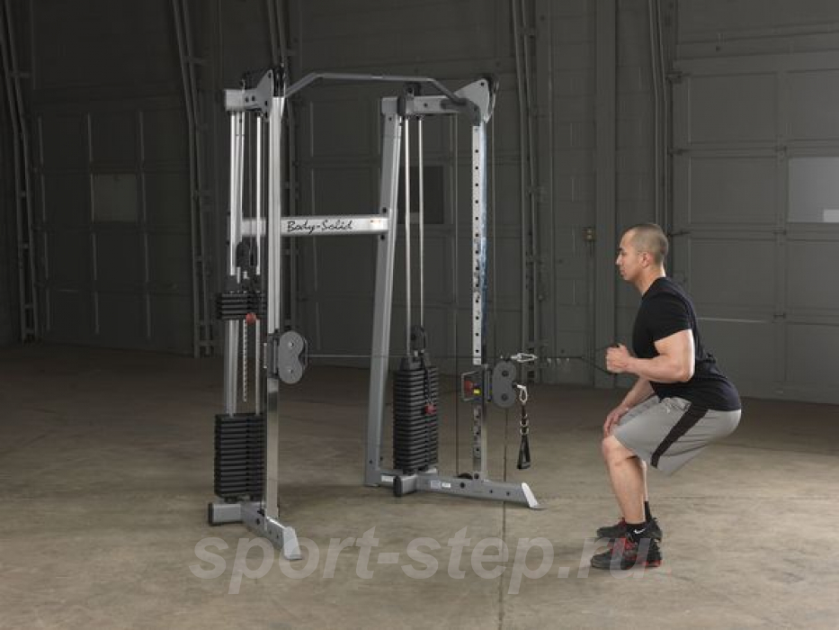 Кроссовер угловой с двумя весовыми стеками по 72,5 кг Body-Solid GDCC210