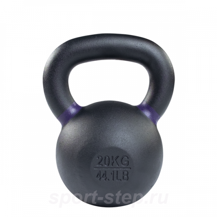 Гиря 20 кг чугунная фиолетовый кант Body-Solid KBX20KG