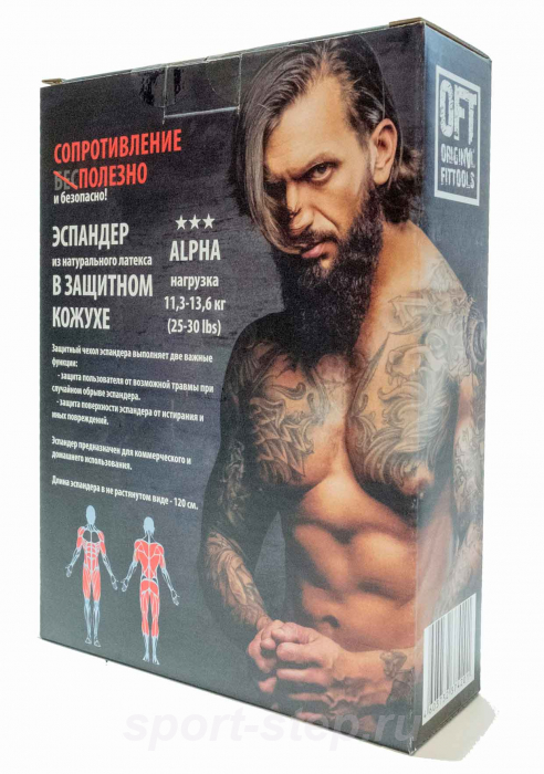 Эспандер 120 см в защитном кожухе Heavy Original FitTools FT-TUBE-81212