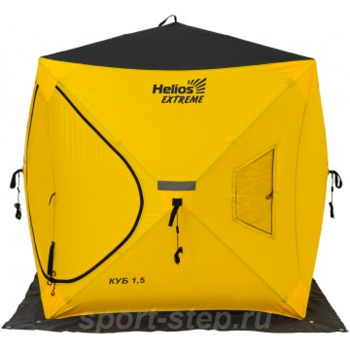 Палатка зимняя Куб EXTREME 1,5 х 1,5 Helios V2.0 (широкий вход) ТОНАР