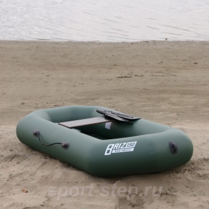 Лодка Бриз 190 (гребки + жесткое сиденье) зеленый