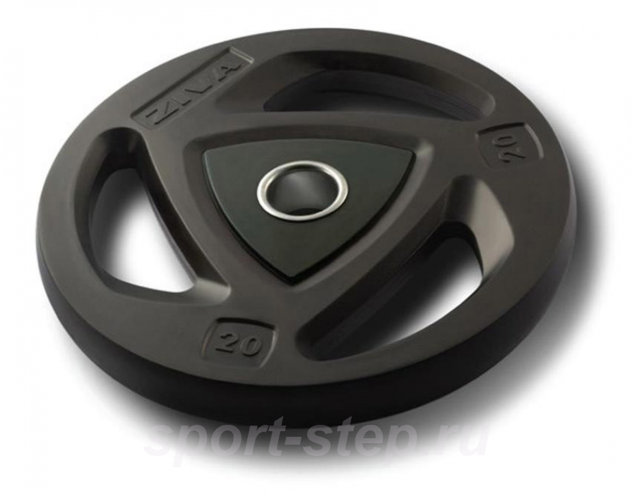 Диск олимпийский 1,25 кг ZIVA серии ZVO уретановое покрытие черный ZVO-DCPU-1401