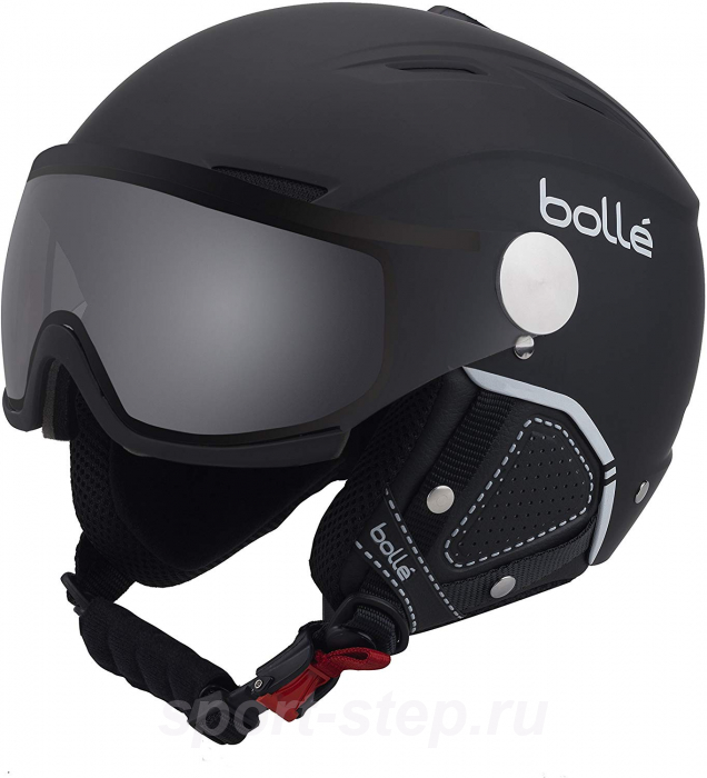 Шлем Bolle Backline Visor Premium Soft Black & White + 1 Modulator Silver Visor