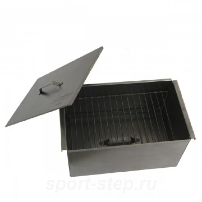 Коптильня двухъярусная с поддоном для сбора жира 450х280х240 (сталь 1,5 мм) Тонар (К-001)