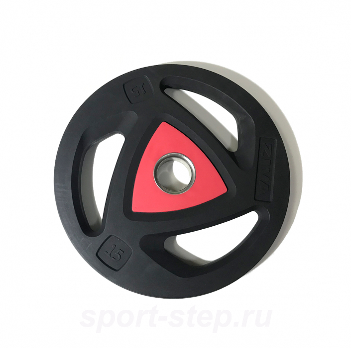 Диск олимпийский 15 кг ZIVA серии ZVO уретановое покрытие ZVO-DCPU-1305