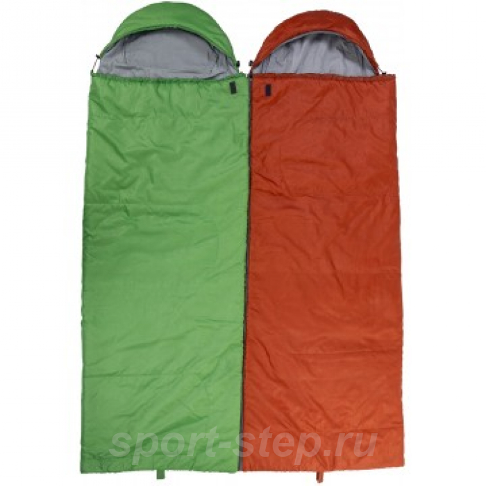 Спальный мешок TORO Wide 400L (220х90, левый, стратекс, салатовый) (T-HS-SB-TW-400L) Helios