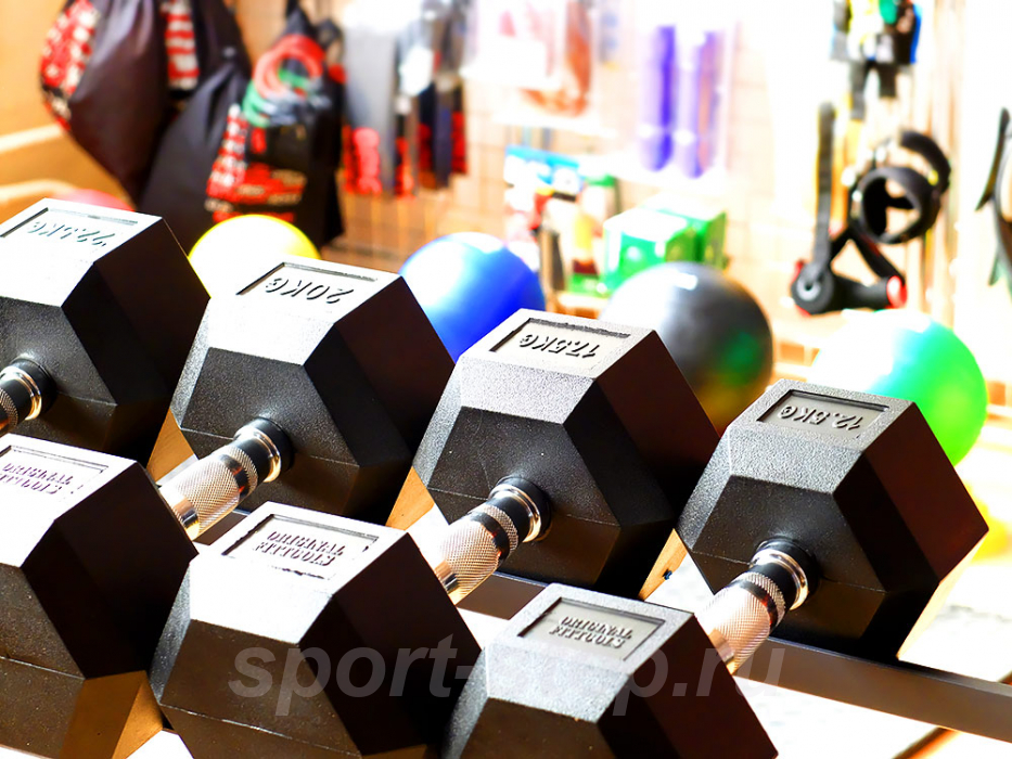 Гантель 7,5 кг гексагональная Original FitTools FT-HEX-07-5