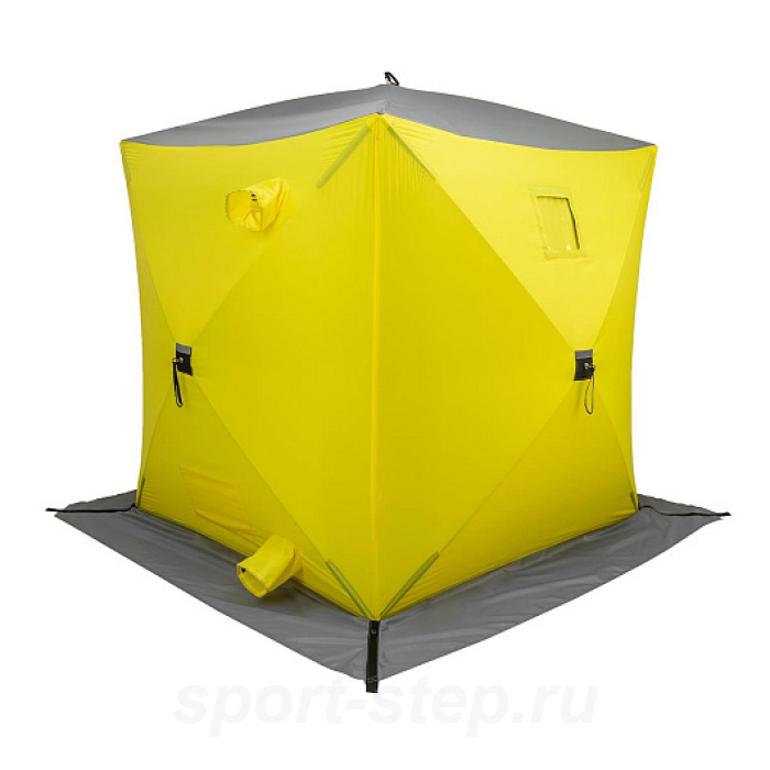 Палатка зимняя Куб-1 желтый/серый (HS-WFSC-150YG) Helios