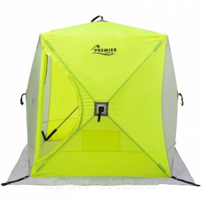 Палатка зимняя Куб 1,8х1,8 yellow lumi/gray PREMIER (PR-ISC-180YLG)