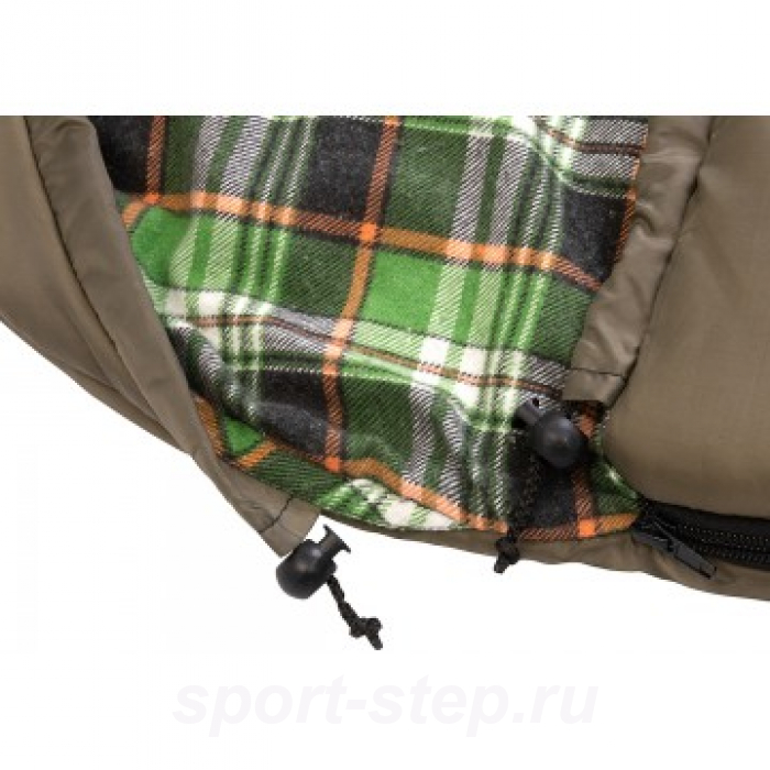 Спальный мешок Beluha 220*70 (200 гр/м.кв) хаки (термофайбер/шерсть) Helios