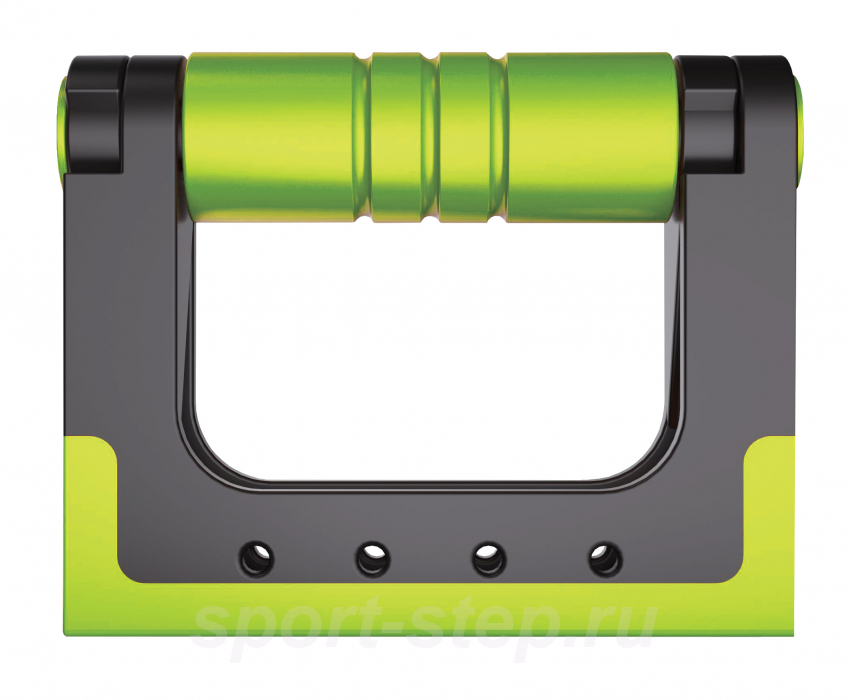 Упоры для отжиманий складные (черно-зеленые) Original FitTools FT-PUB-GN