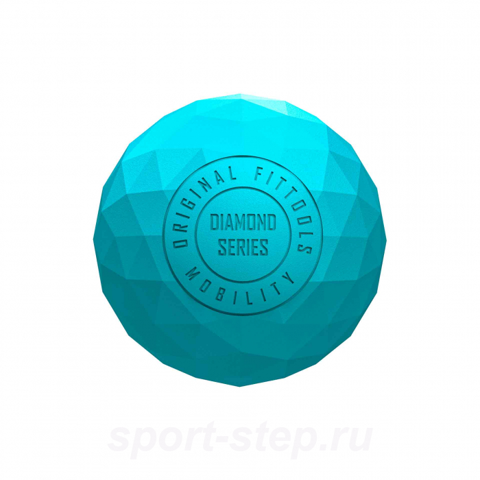 Набор из двух массажных мячей с кистевым эспандером бирюзовый Original FitTools FT-SM3ST-TQ