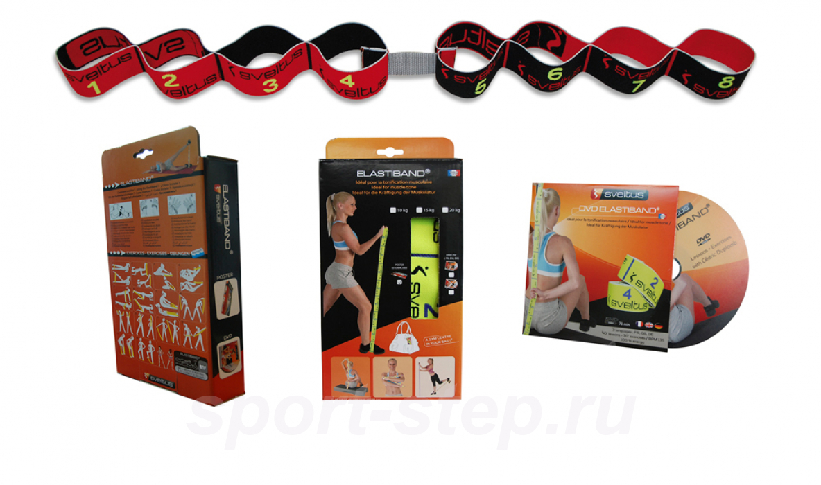 Эспандер Elastiband 3 сопротивления (DVD и постер в комплекте) 