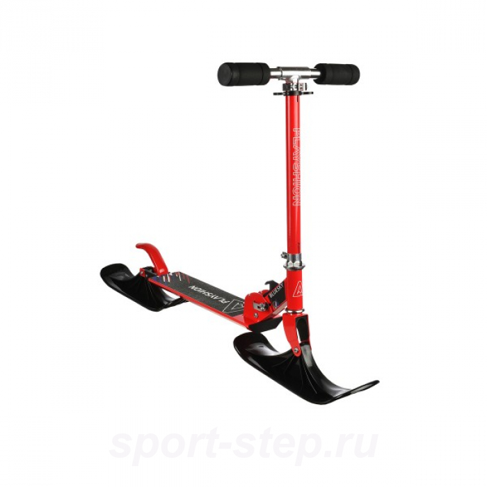 Снегокат самокат 2в1 BLUESKY-SNW Playshion, красный
