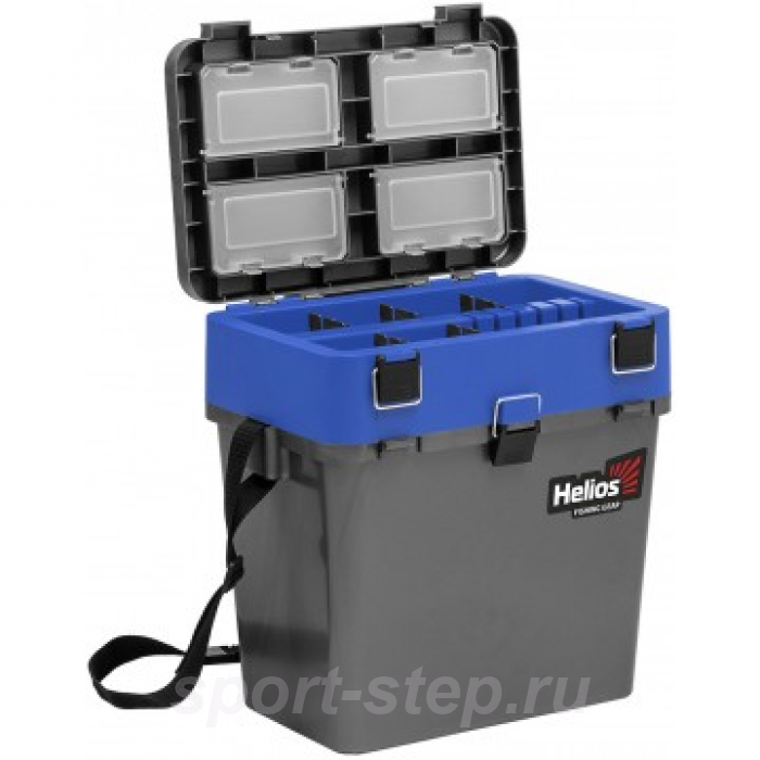 Ящик рыболовный зимний серый/синий (HS-IB-19-GB) Helios