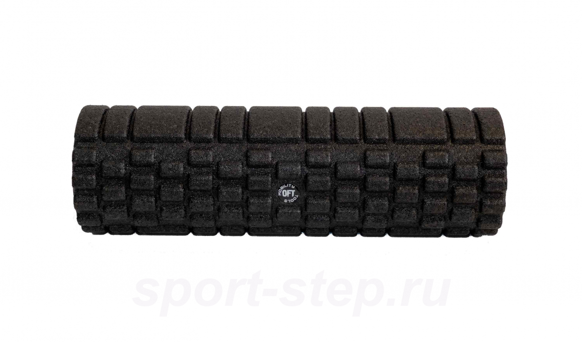 Цилиндр массажный высокой плотности + ремешок для йоги