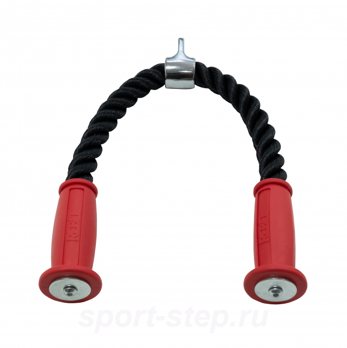 Гибкая тяга (канат) для трицепса двойная REBEL с резиновыми наконечниками REBEL R-UMB-D-R