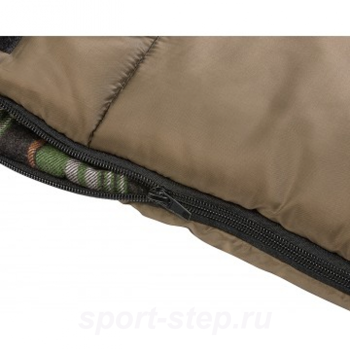 Спальный мешок Beluha wide 220*90 (300 гр/м.кв) хаки (термофайбер/шерсть) Helios