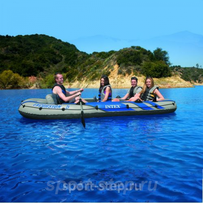Надувная лодка Intex 68325 NP/EP Excursion 5 Set