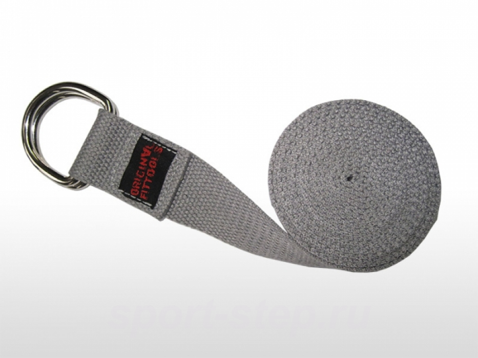 Ремешок для йоги 243 см, серый Fitness Tools FT-YSTP-GREY