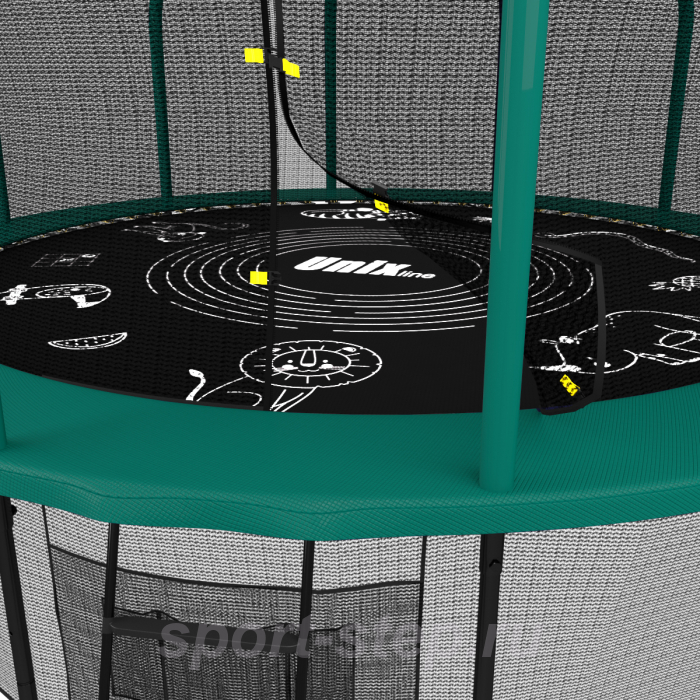 Батут UNIX line SUPREME GAME 14 ft (green)