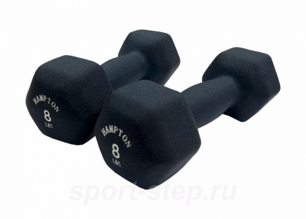 Гантели неопреновые 3,7 кг пара Hampton NH-8