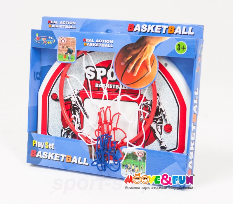 Баскетбольный щит малый с мячом и насосом KingSport 20881K-1