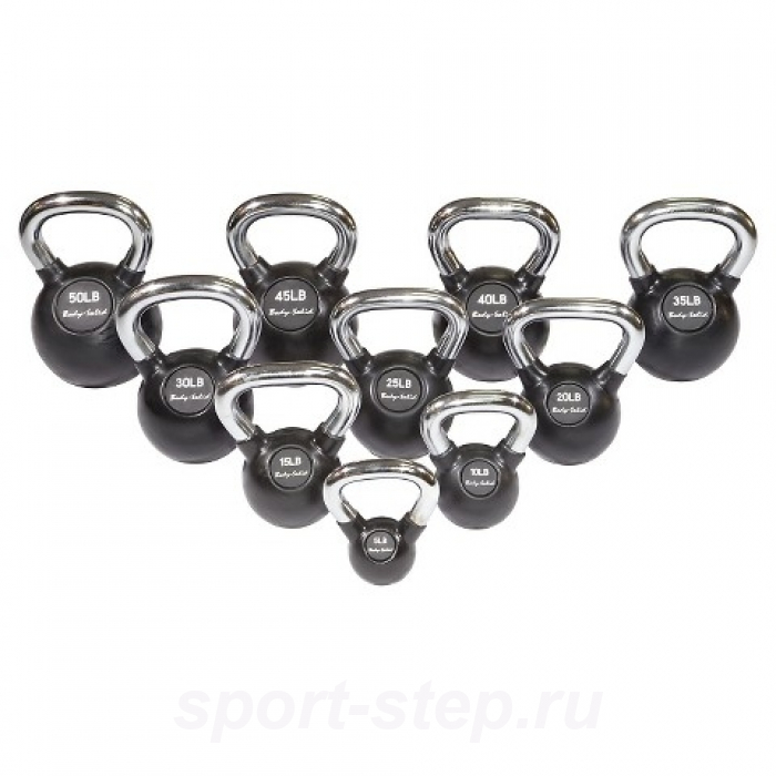 Гиря Body-Solid с хромированной ручкой 20,4 кг (45lb) KBC45