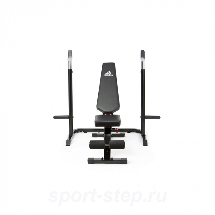 ADBE-10345 Скамья тренировочная Adidas с рамой для приседаний