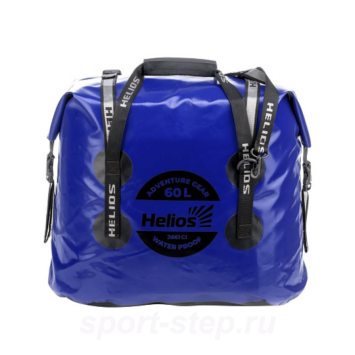 Гермосумка 60л (ПВХ, синий/черный) (HS-GS-60-BB) Helios