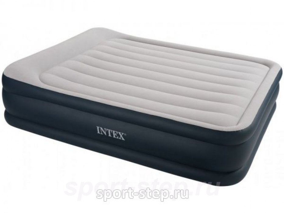 Двуспальная надувная кровать Intex Deluxe Pillow Rest 67736 без насоса