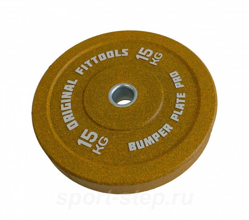 Диск бамперный 15 кг Original FitTools FT-BPY-15