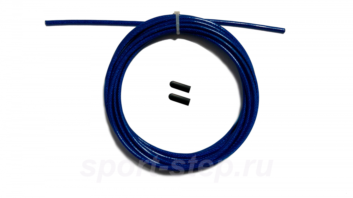 Трос скакалки с заглушками скоростной синий OFT FT-JRCORD-BLUE