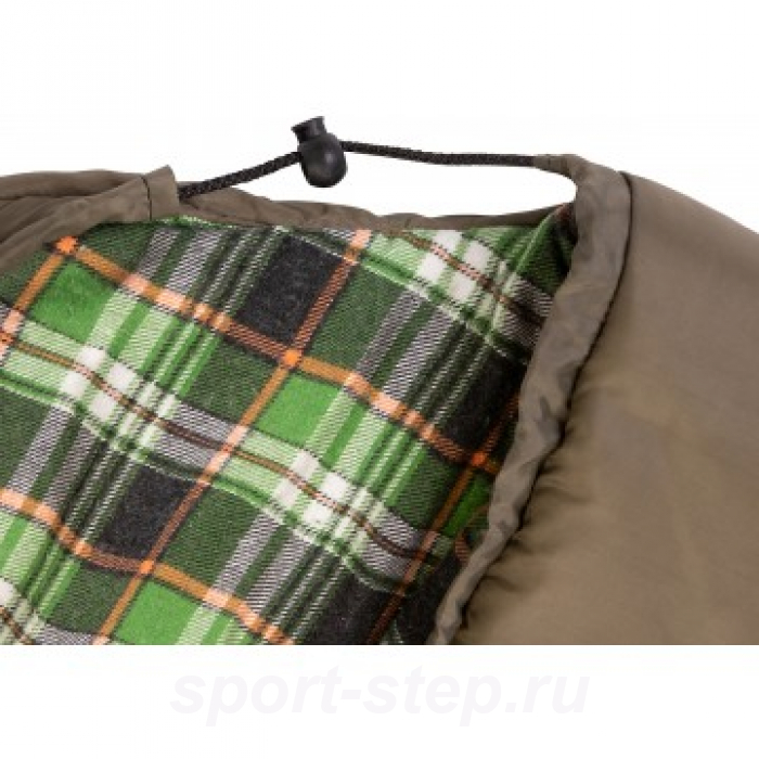Спальный мешок Beluha wide 220*90 (300 гр/м.кв) хаки (термофайбер/шерсть) Helios