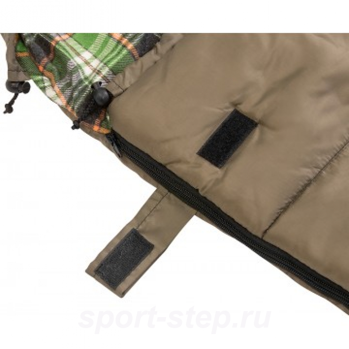 Спальный мешок Beluha 220*70 (400 гр/м.кв) хаки (термофайбер/шерсть) Helios