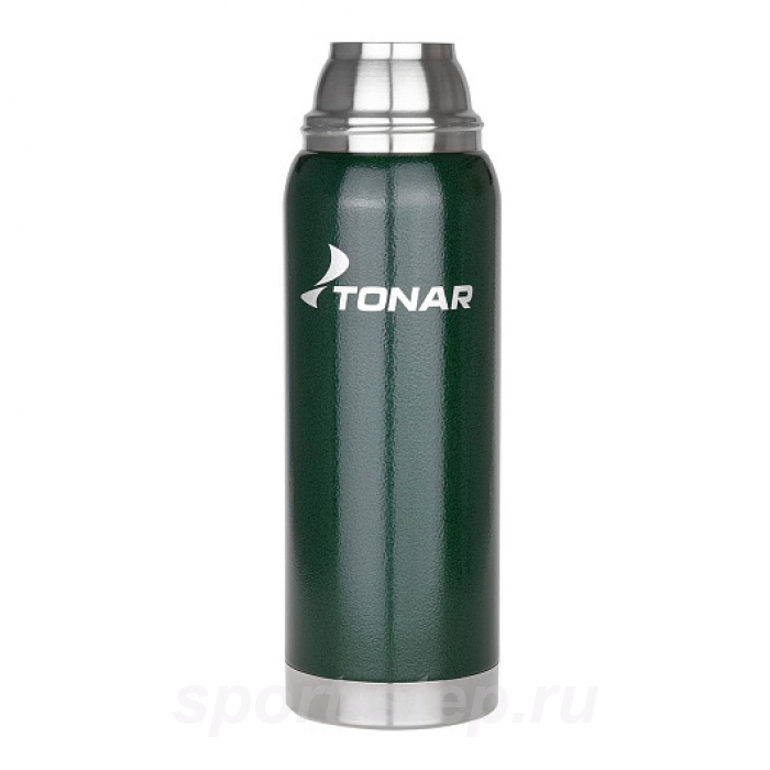 Термос (HS.TM-056-G) 750ML с ситечком зеленый (2 крышки-кружки) TONAR