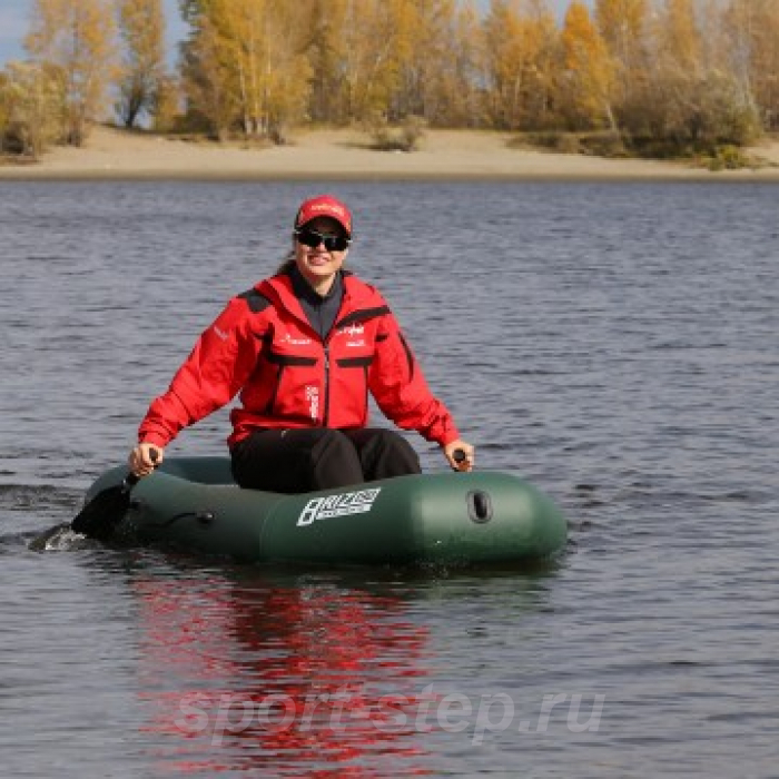 Лодка Бриз 190 (гребки + жесткое сиденье) зеленый