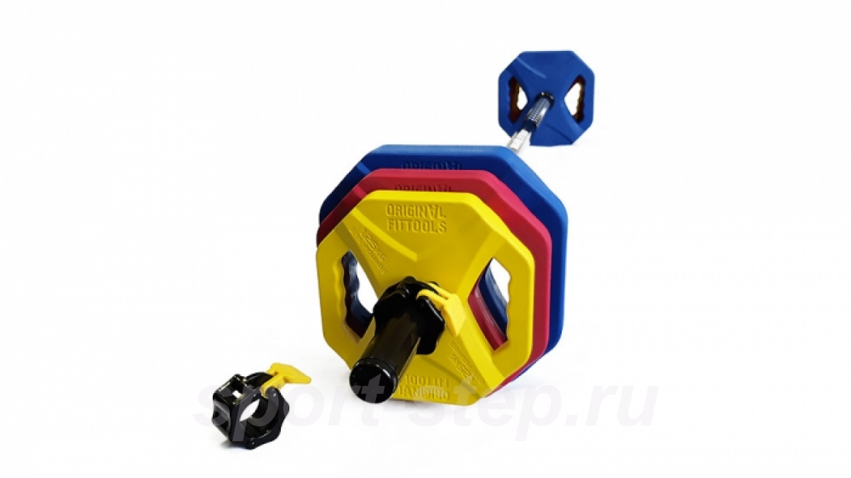 Памп-штанга PRO 20 кг Original FitTools FT-PUMP-SET-02