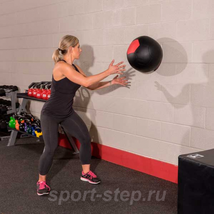 Тренировочный мяч мягкий Wall Ball 3,6 кг (8lb) Body-Solid BSTSMB8