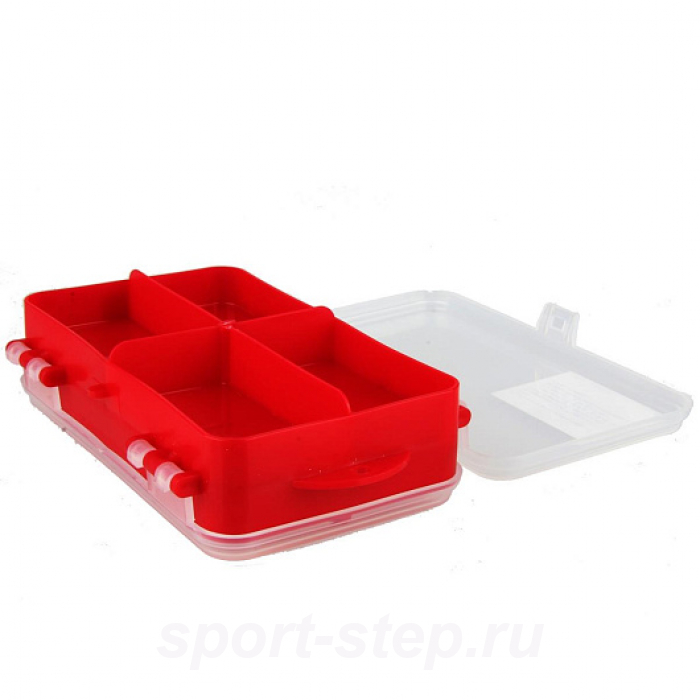 Коробочка для оснастки двухсторонняя (красная) Helios