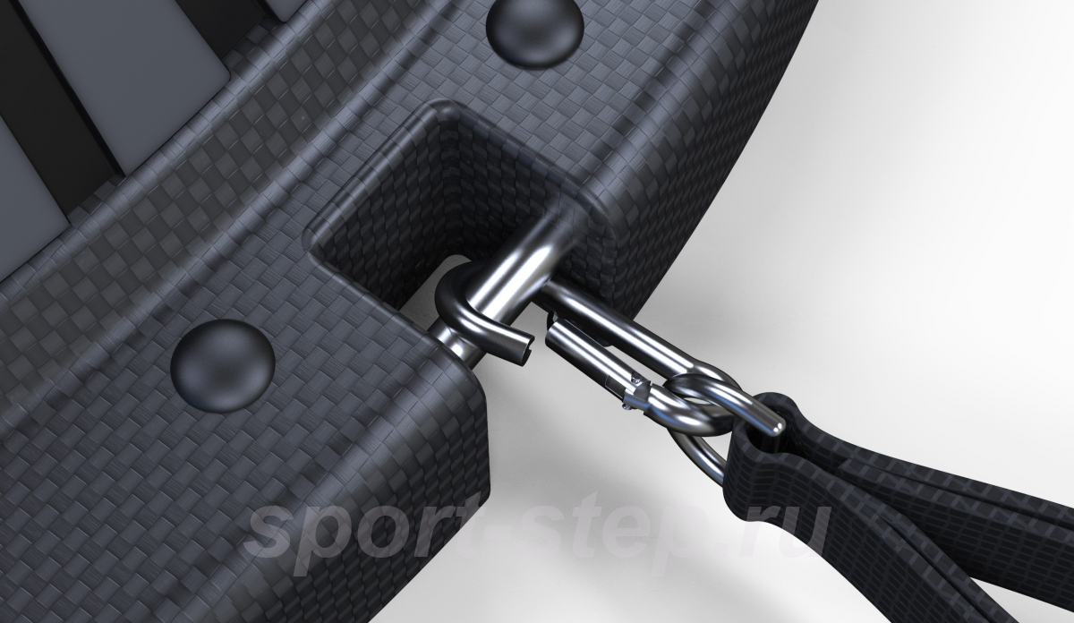 Полусфера гимнастическая надувная R3 с эспандерами и насосом Original FitTools FT-BSU-R3